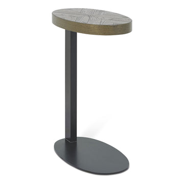 Bentley Designs Ellipse Fumed Oak Sofa Table